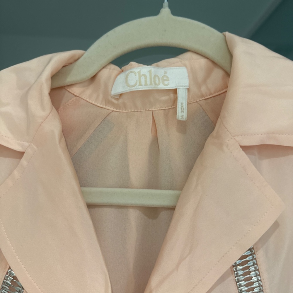Chloe shirt dress silk